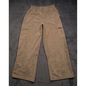 Nike Air Jordan Pants Womens Size Medium Brown Corduroy Chicago Cargo Pockets